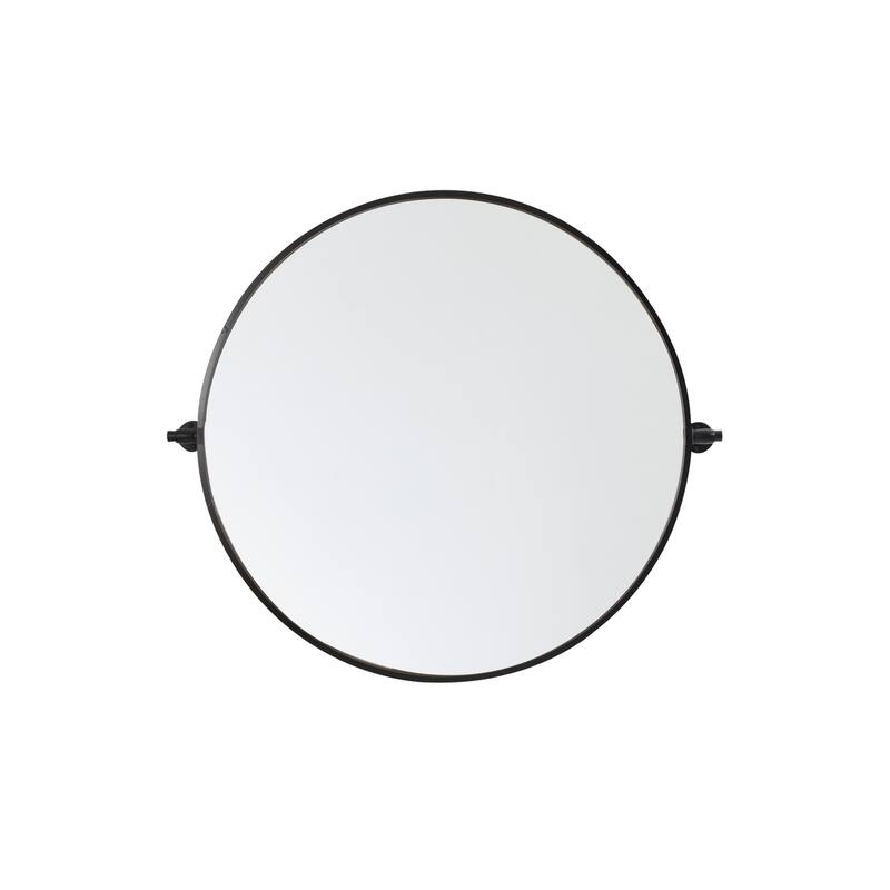 Elegant Lighting MR6B30 Everly 30" Diameter Transitional Circular - Black