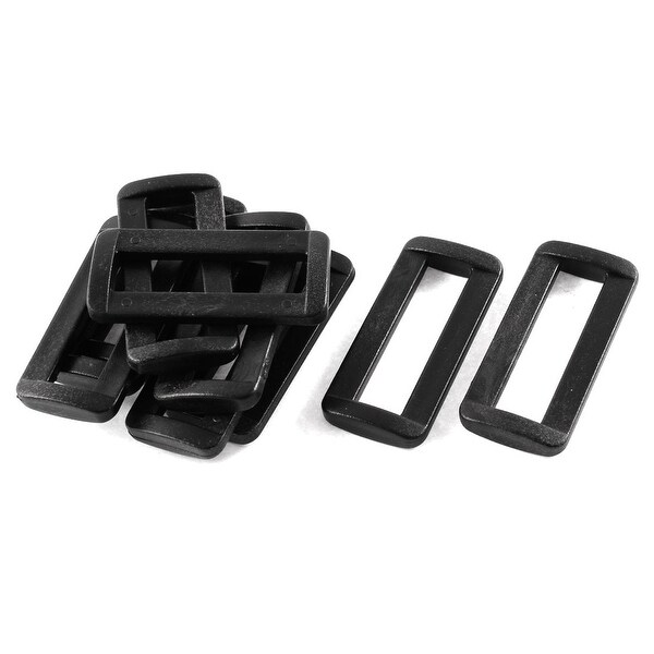 3 Bar Slides Buckles x 50  for 25mm Webbing Black Plastic Handy Straps 