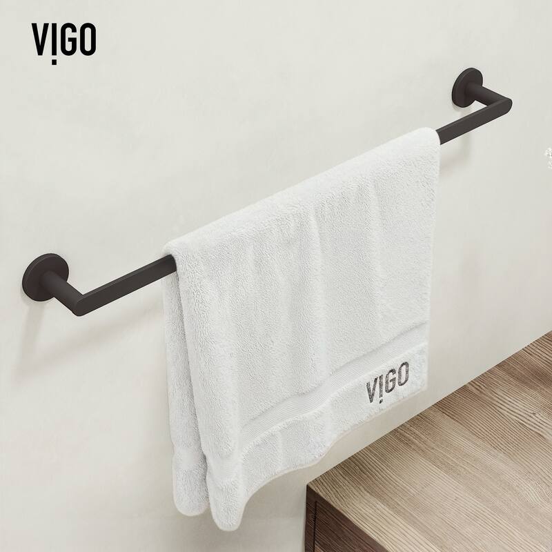 VIGO Arden 3-Piece Bathroom Hardware Accessory Set with 24 in. Towel Bar, Toilet Paper Holder, Hand Towel Holder