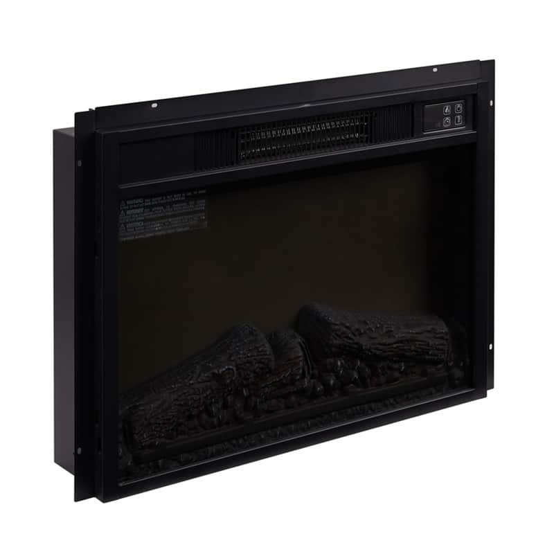 18/23/33 Inch Electric Fireplace Insert Ultra Thin Heater with Set Realistic Flame Touch Remote Control Overheating Protection