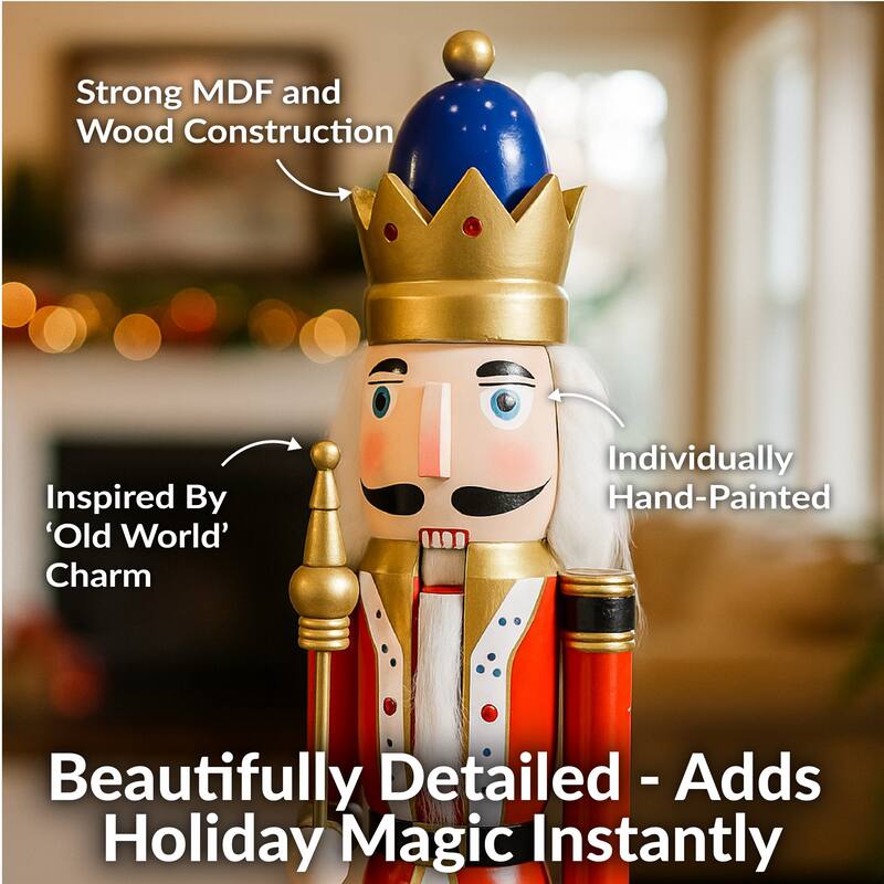Balthazar the Protector Indoor Nutcracker Statue - 48-Inch