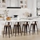 preview thumbnail 11 of 19, bar stools with backs set of 4 Counter Bar Stools with Wood metal stools