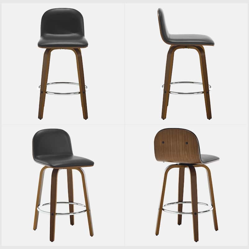 Upholstered Wood Swivel Bar Stools/ Counter Stool
