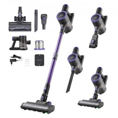 Lightweight Cordless Vacuum for Hardwood or Carpet and Tile with Dual Speed and Anti-Tangle Brush - 46.46” x 9.65” x 8.66”