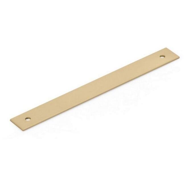 Schaub and Company Pub House Rectangular 6" Center to Center Solid - Signature Satin Brass
