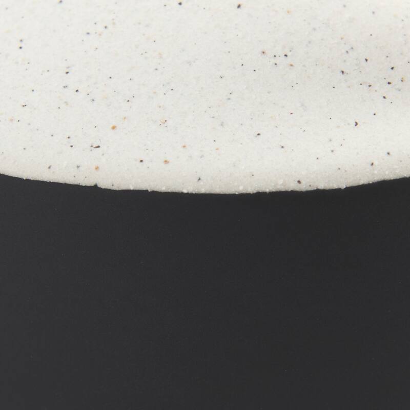 Burton Medium White & Black Ceramic Jug Vase