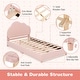 preview thumbnail 6 of 8, HoneyjoyKids Twin Platform Bed Frame Upholstered Twin Size Bed with