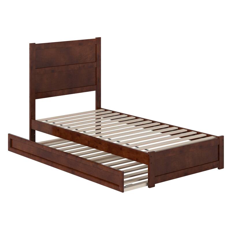 Aveline Wood Platform Bed with Matching Footboard & Trundle