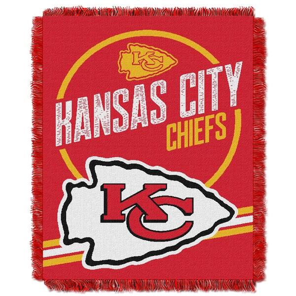 NFL 019 Chiefs Read Option Jacquard Throw Overstock 34010546
