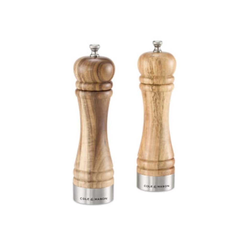 Cole & Mason Camden Salt & Pepper Mill Gift Set 8.5" - Adjustable Grind Traditional Design