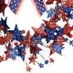 preview thumbnail 3 of 7, Stars and Stripes Glittered Patriotic Artificial Twig Wreath - 24"