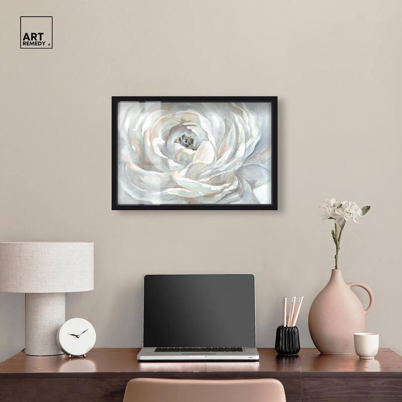 Powdery Peony Shadowbox by Art Remedy