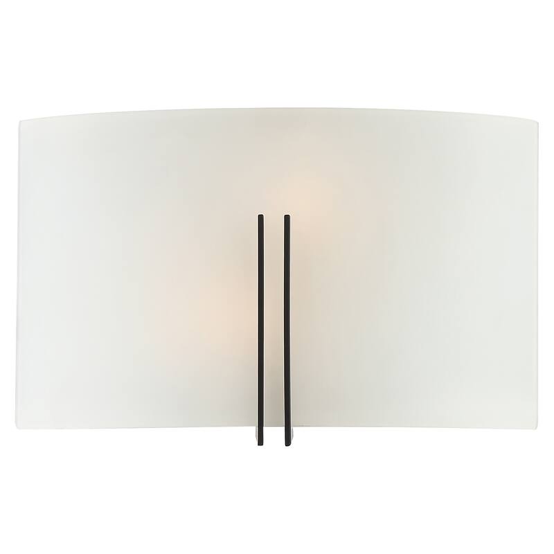 Prong Wide LED Wall Sconce - Matte Black