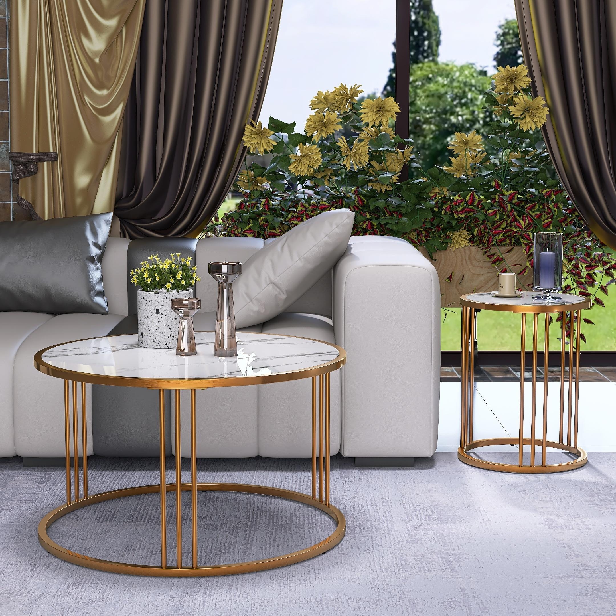 Slate coffee clearance table set