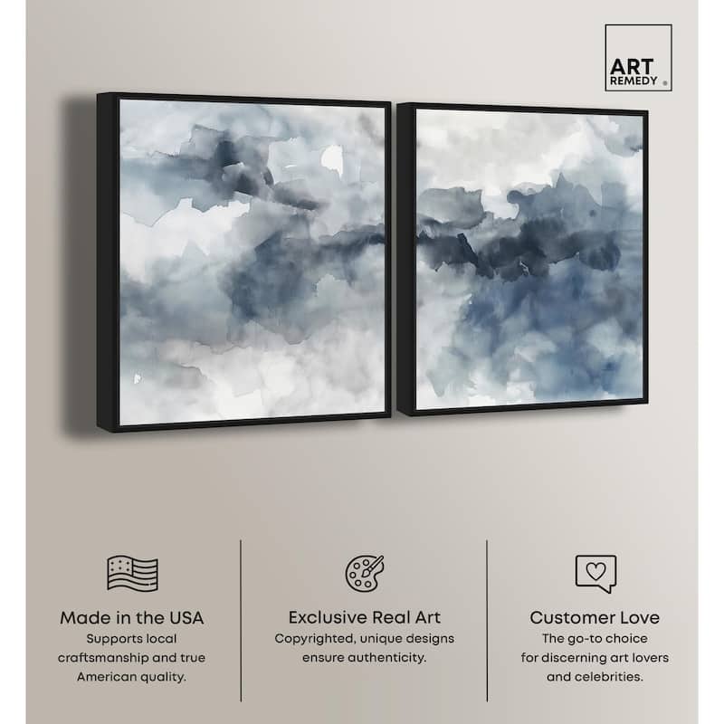 Calming Tides Canvas Set of 2 by Art Remedy