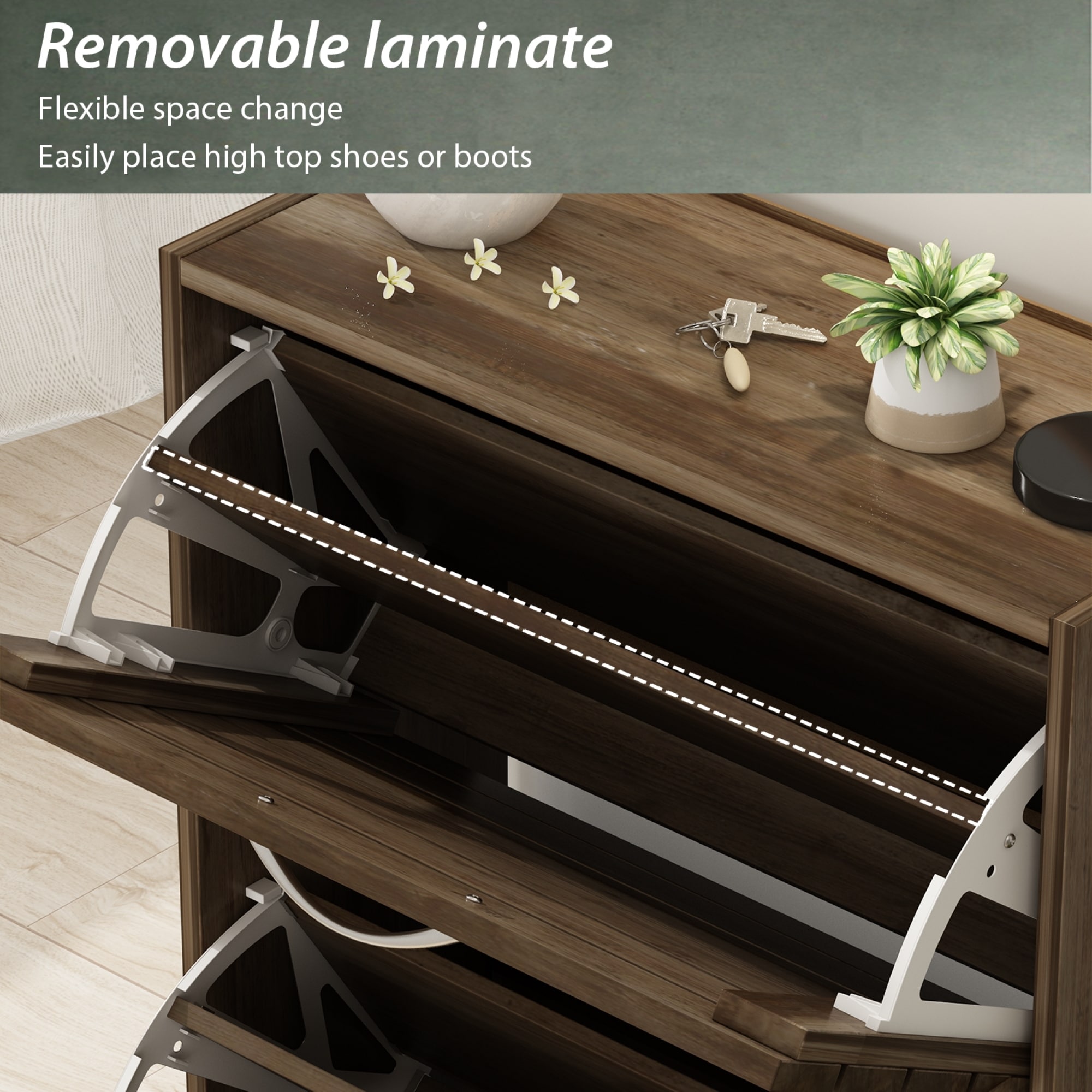 Shoe rack flap hotsell open