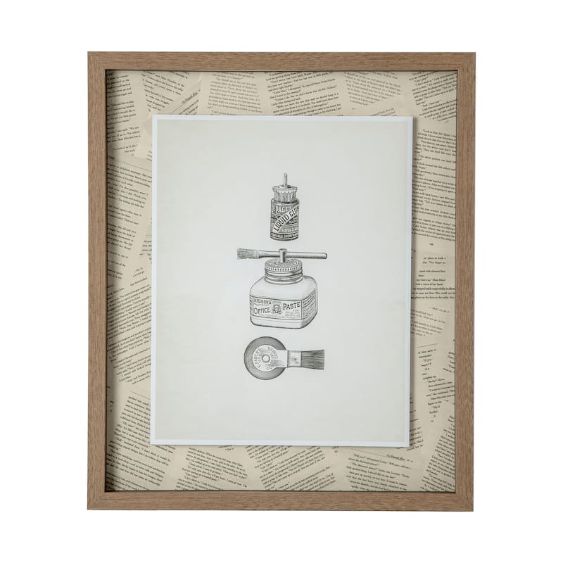 Glued Framed Art Print