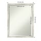preview thumbnail 17 of 66, Beveled Bathroom Wall Mirror - Crackled Metallic Frame Outer Size: 20 x 26 in - Crackled Metallic Narrow