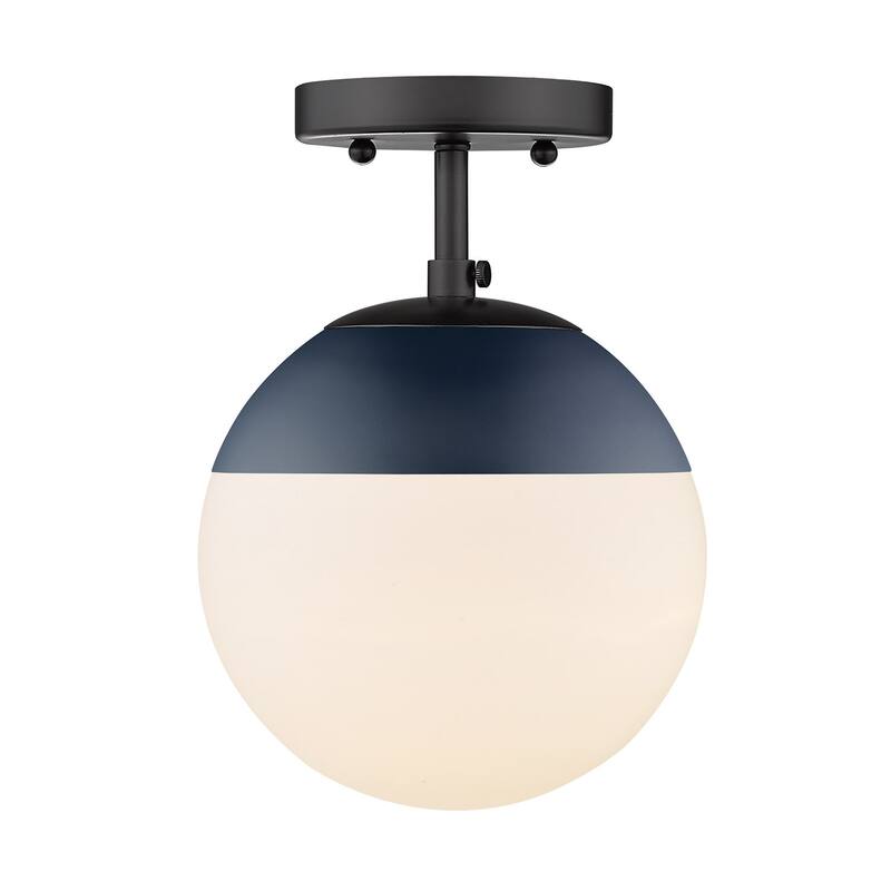 Dixon Mid-Century Modern Semi-Flush Orb
