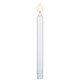 preview thumbnail 5 of 7, LED Flickering Flameless Taper Church-Top Christmas Candles - 9.75" - White - Set of 2