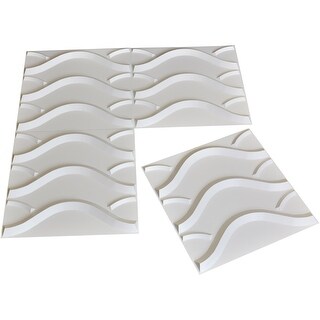 Art3d 3D Wall Panels PVC Wave Design VII (32 Sq.Ft) - Bed Bath & Beyond ...