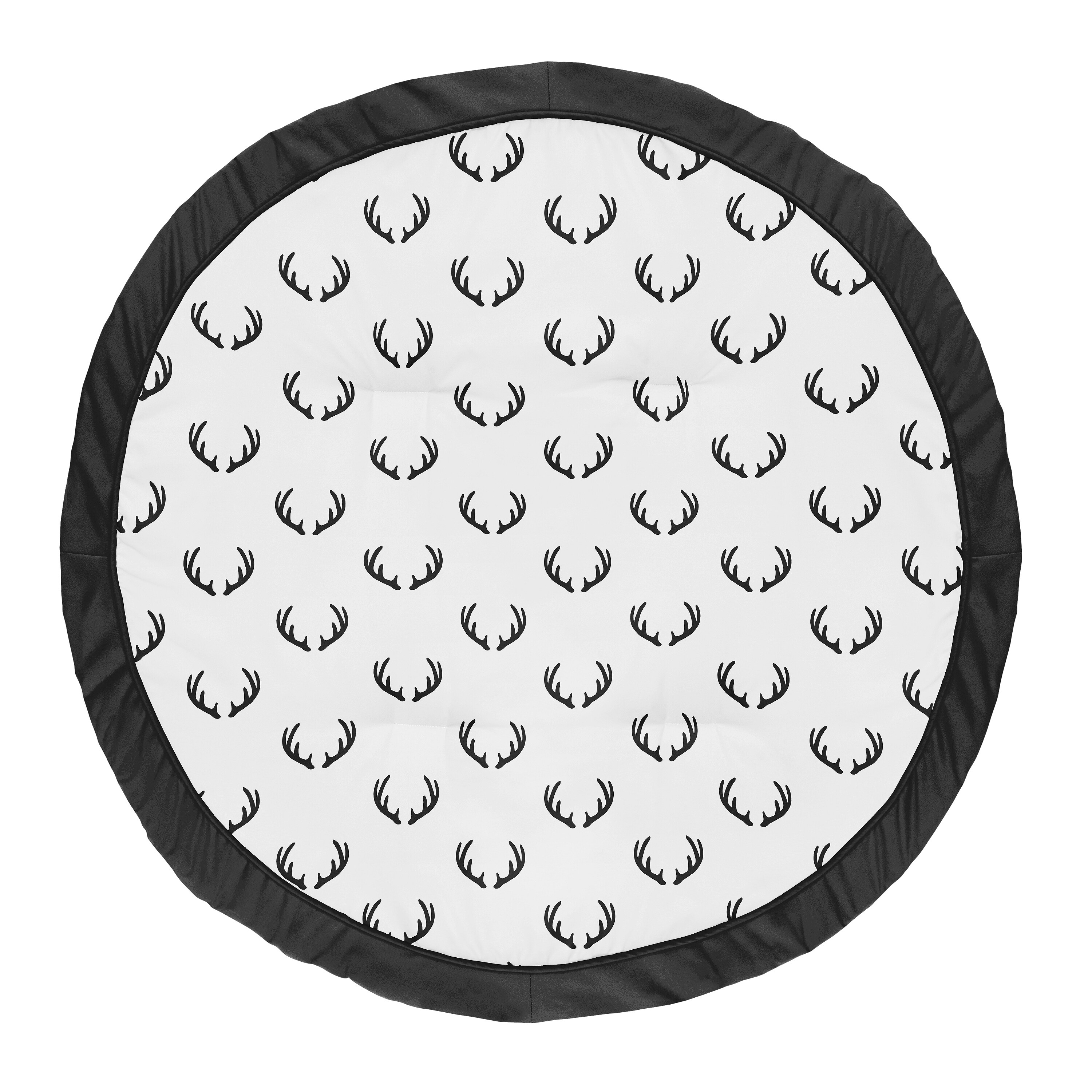 black and white playmat