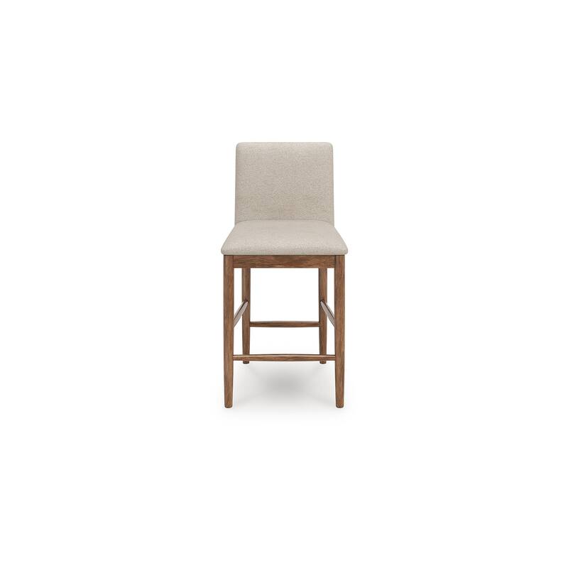 Signature Design by Ashley Isanti Beige/Brown Counter Height Bar Stool (Set of 2) - 19"W x 23"D x 39"H