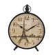 preview thumbnail 4 of 11, Black Iron Vintage Clock No Theme (Set of 4) - 9 x 2 x 12