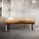 preview thumbnail 3 of 2, Outdoor Tree Trunk Style Garden Bench - Seating Size: 48'' W x 16'' D x 18'' H