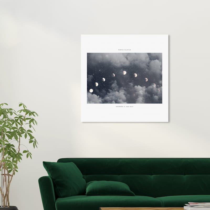 Wynwood Studio Prints Astronomy and Space Winter Solstice Gray and Tan Transitional Wall Art Canvas Print - 30 x 30