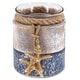 preview thumbnail 1 of 5, CoTa Global Silver Sea Starfish Candle Holder with Starfish Figure - 3.2″Lx2.8″Wx2.8″H