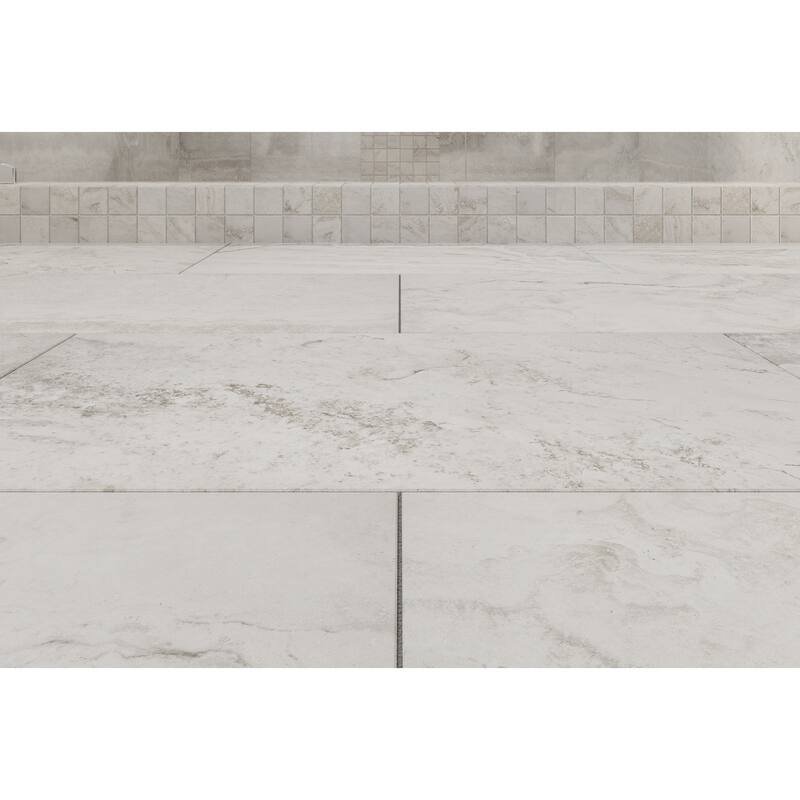 Tufo 12 in. x 12 in. Glazed Porcelain Mosaic Wall and Floor Tile