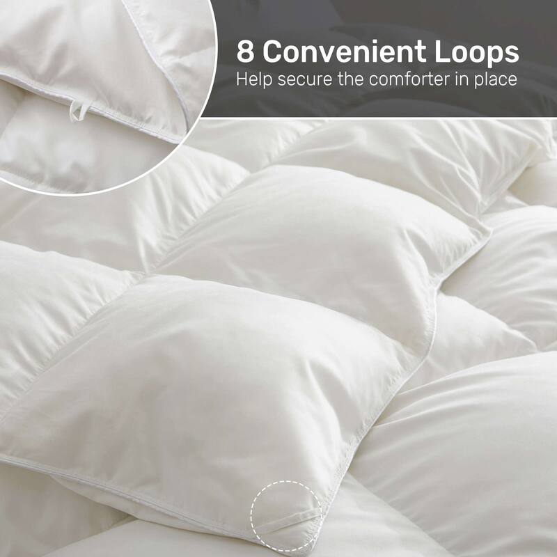 Lightweight Premium White Goose Down Comforter Duvet Insert for Summer