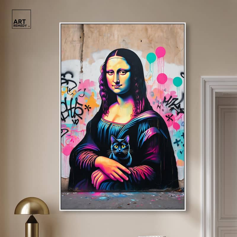 Lisa's Little Secret Canvas by Art Remedy