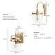 preview thumbnail 3 of 4, Hunter Karloff 1 Light Wall Sconce - Rustic, Glam, Transitional
