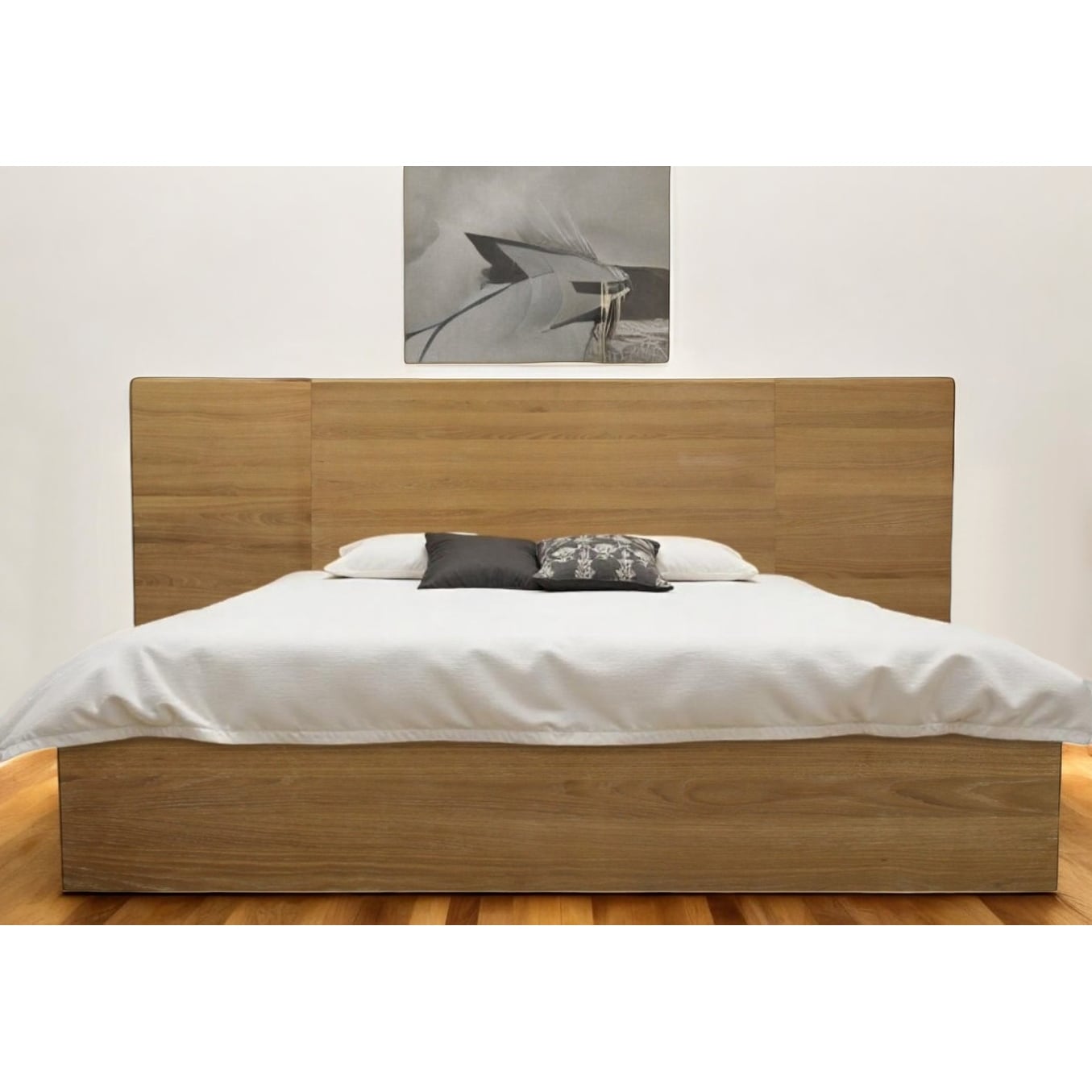 Natural Wood California King Bed Frame