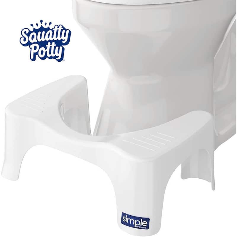 Squatty Potty Simple Curve Toilet Stool - White