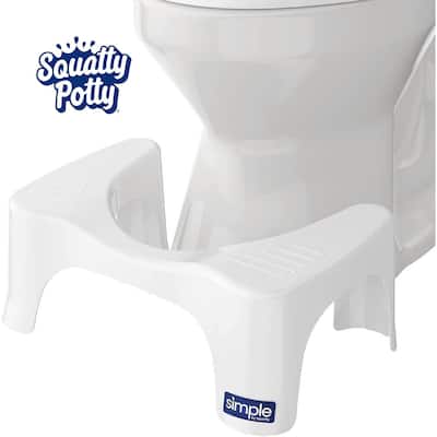 Squatty Potty Simple Curve Toilet Stool - White