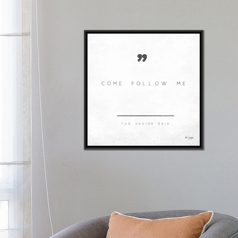 iCanvas "Come Follow Me" by Jaxn Blvd. Framed Canvas Print