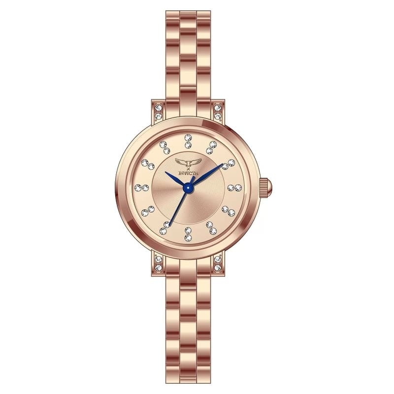 Invicta Women's 69070 Angel Quartz PC21S Copper Dial Watch - Rose Gold