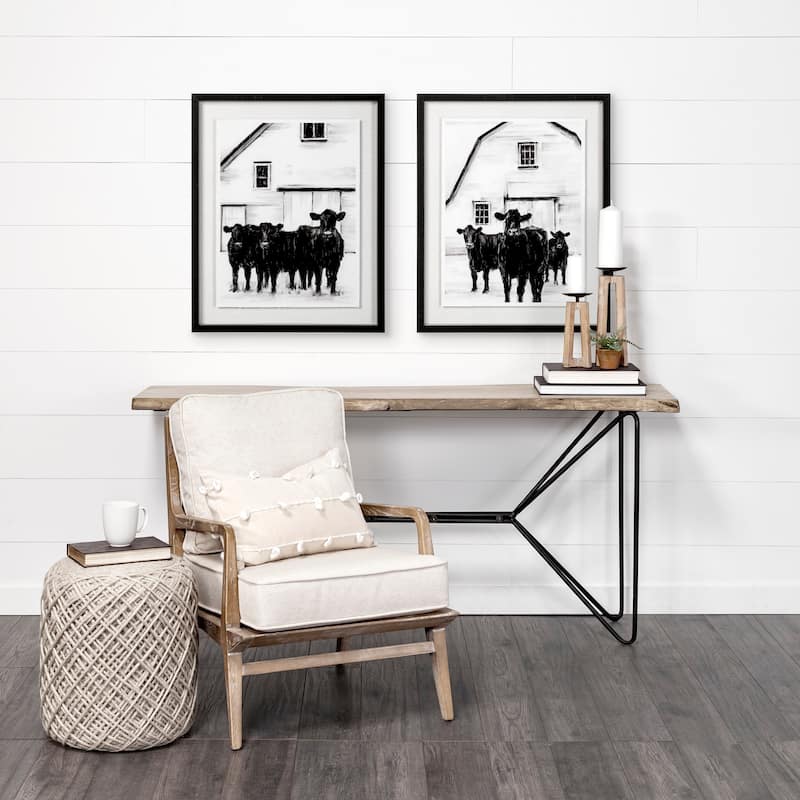 Standing Around I Framed Art Print