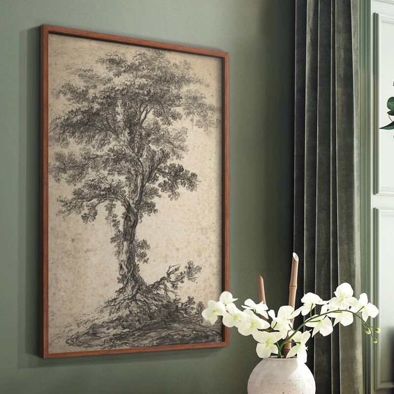 Vintage Sketch CII -Framed Print