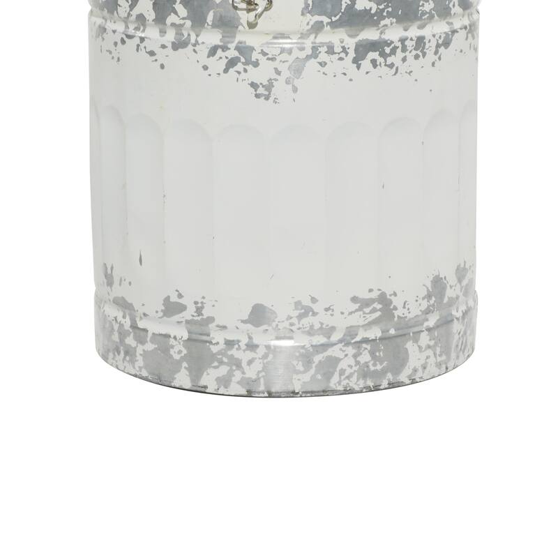 Metal Decorative Vase - Set of 2 White - Roche River Decor