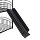 preview thumbnail 6 of 24, House Twin over Twin Metal Bunk Bed with Slide and Ladders, Black
