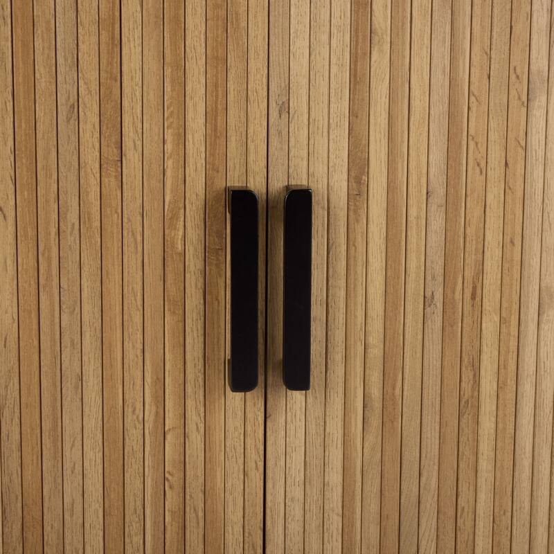 SAFAVIEH Home Etka Tambour Doors Compact Sideboard/TV Stand - 39"W x 16"D x 32"H