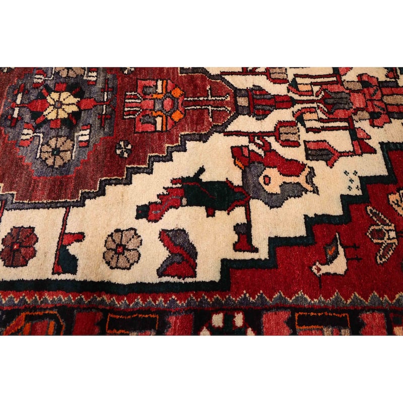 ECARPETGALLERY Hand-knotted Andelz Red Wool Rug - 3'7 x 9'5