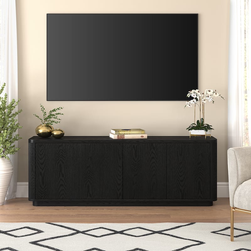 Easton Rectangular Fluted TV Stand for TV's up to 75" - 68" Wide