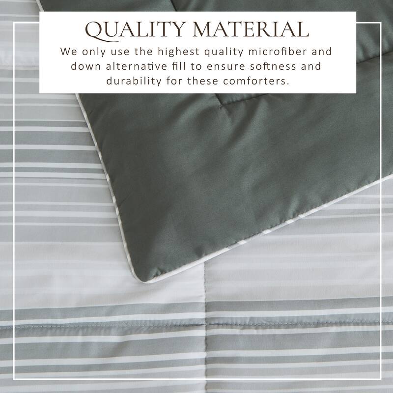 Linery & Co. All Season Down Alternative Reversible Comforter Set