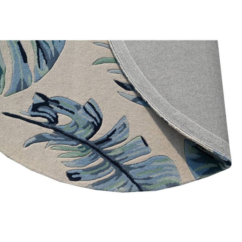 Domani Saunt Hand Tufted Wool Casual & Tropical Area Rug
