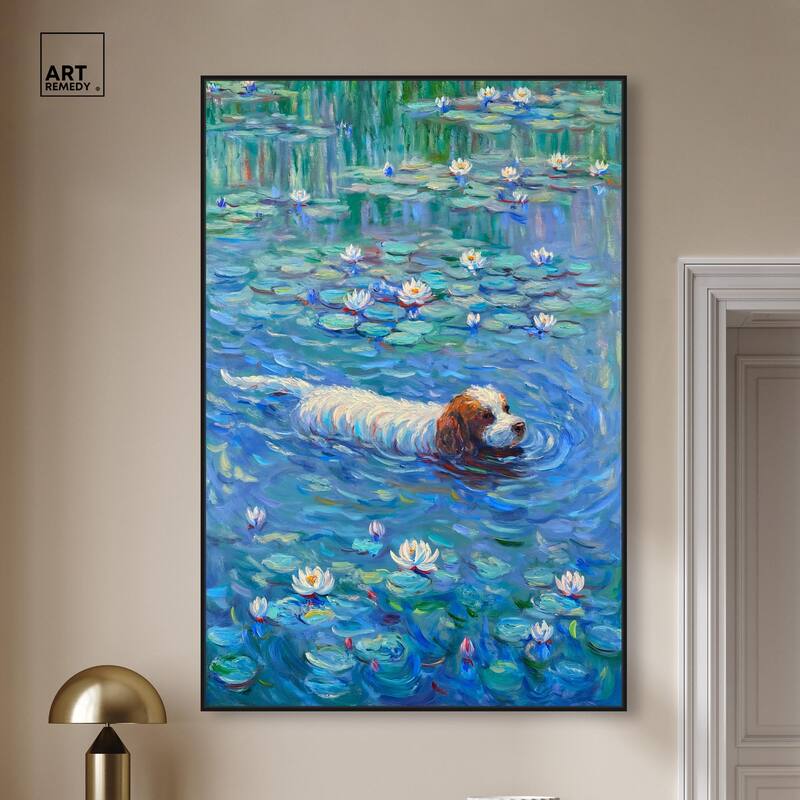 Lily Lagoon III Canvas by Art Remedy